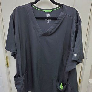 Healing hands black 4x scrub top